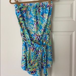 EUC Size Medium Lilly Pulitzer Romper in Multi Print